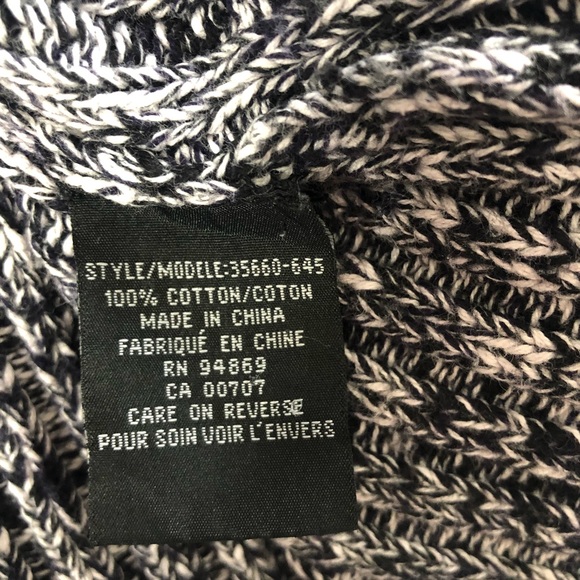 Tribal Half-Zip Marled Knit Sweater Jacket - Picture 4 of 5